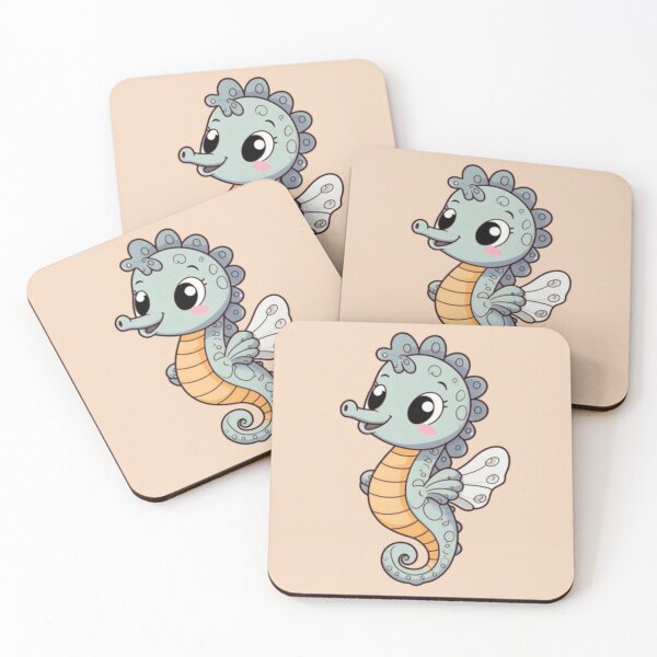 Item preview, The Happy Blue Seahorse of the Ocean designed and sold by Ilyoung-Cp0114.