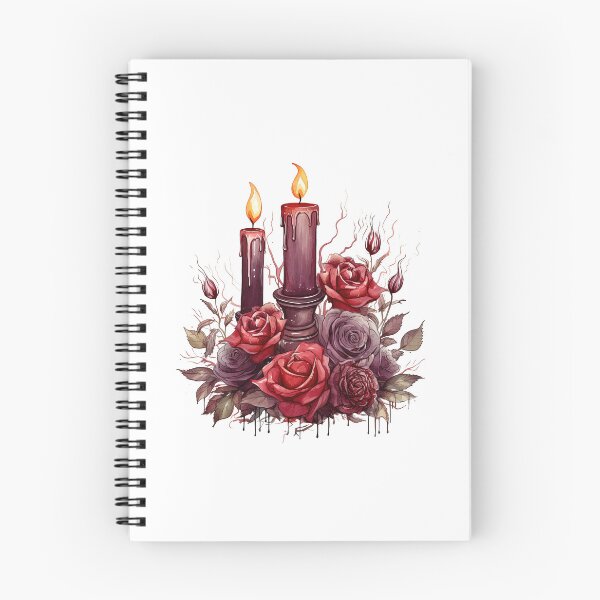 Item preview, Watercolor OxBlood Witch's Candle designed and sold by Mandayartstudio.
