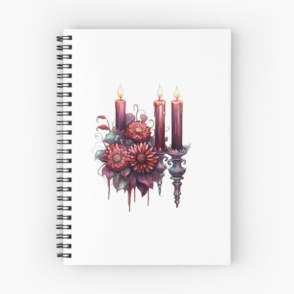 Item preview, Watercolor OxBlood Witch's Candle designed and sold by Mandayartstudio.