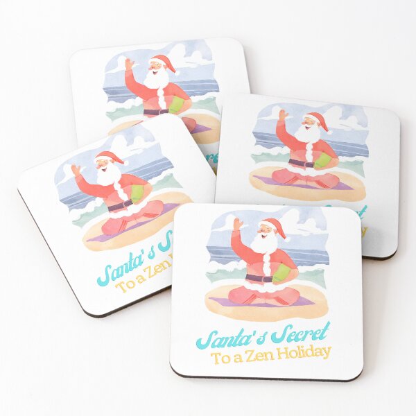 Item preview, Santa Yoga Zen Meditation Beach Holiday Christmas Xmas Gifts designed and sold by healthnuthols.