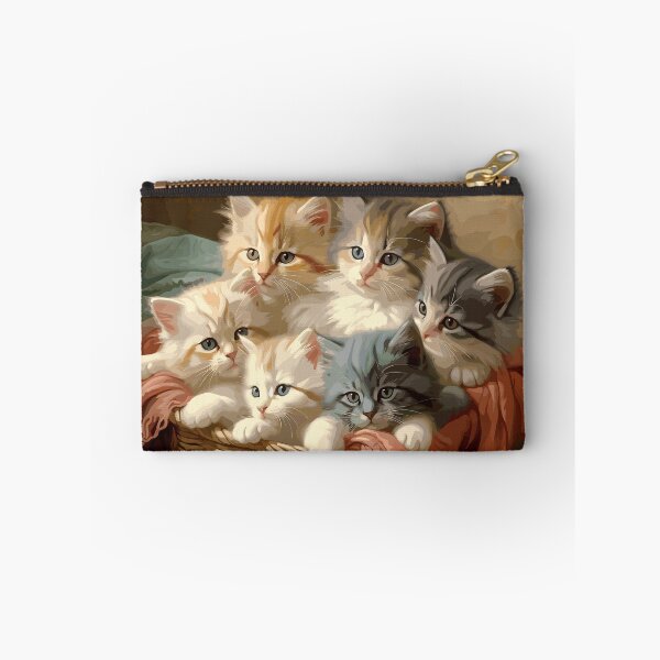 Item preview, "Bundle of Whiskers - Kittens in a Basket" designed and sold by Flo974.