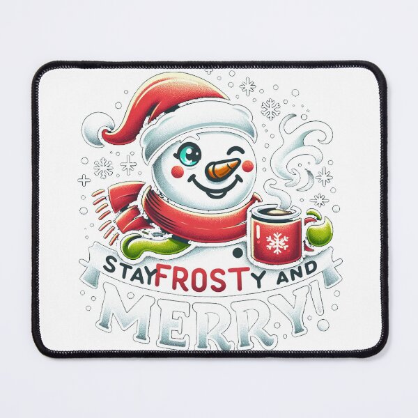 Item preview, Cheerful Snowman in Red Scarf - Festive Christmas designed and sold by PixelProphets.