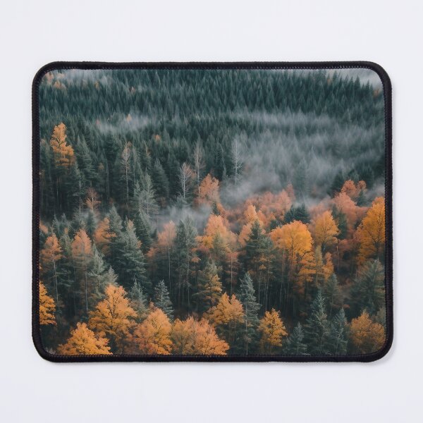 Item preview, The Areal View of Forest in Fog designed and sold by Evolvity.