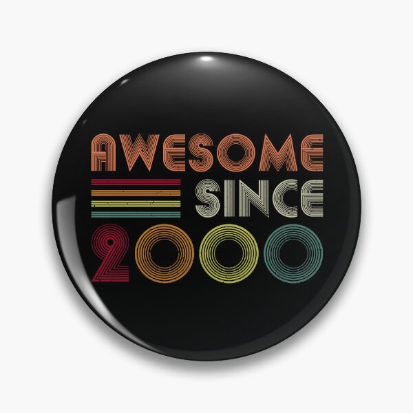 Item preview, Awesome Since 2000 24 Years Old Gifts Retro Vintage Groovy 24th Birthday designed and sold by niftee.