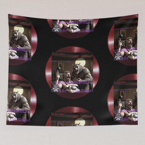 Item preview, 1-900-WEREWOLF designed and sold by FatCatStudios.