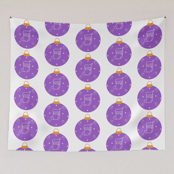 Item preview, Purple Christmas ball with sock and gift box and stars designed and sold by Anngozza2.