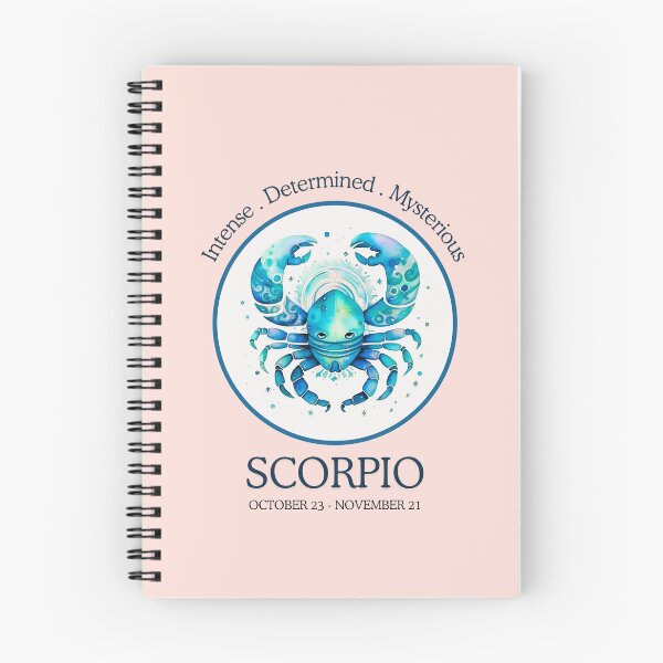 Artikelvorschau,  Sternzeichen Skorpion – Horoskop/Sonnenzeichen-Thema auf rosa Hintergrund entworfen und verkauft von CosmicNook1.