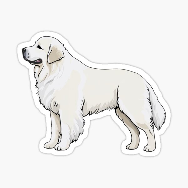 Item preview, Great Pyrenees Dog, PYR,  Elegant, imposing, and majestic for dog lovers designed and sold by tchilipepper.