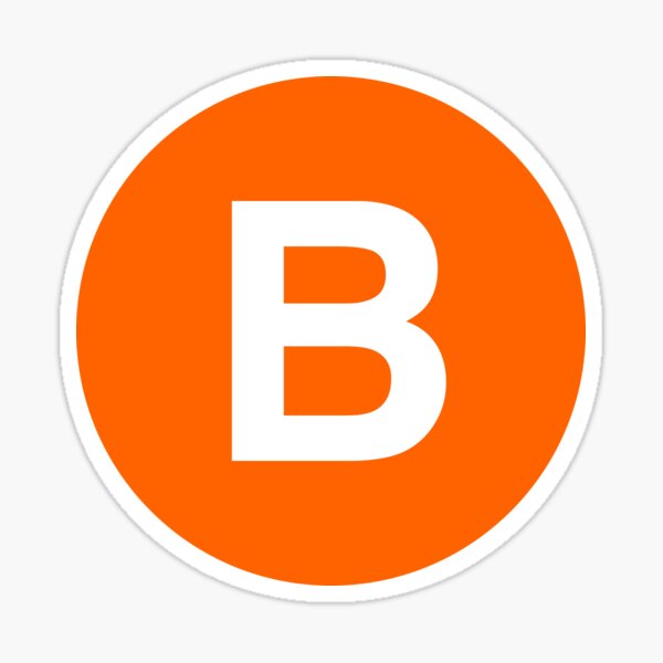Item preview, NYC B Train Subway Logo designed and sold by Oak-Designs.