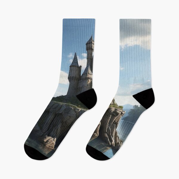 Item preview, Fantasy Castle on a Small Island - 2 designed and sold by nyathiwa.