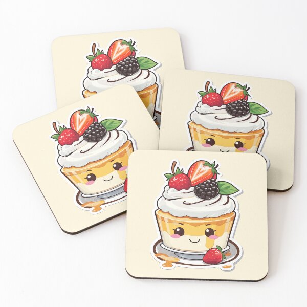 Artikelvorschau, Süßes Pudding-Anime-Essen – unwiderstehlich bezaubernde Illustration! entworfen und verkauft von InkInspiratons.