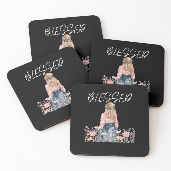 Item preview, blessed -christian sticker designed and sold by Faithandpattern.