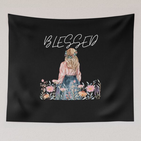 Item preview, blessed -christian sticker designed and sold by Faithandpattern.