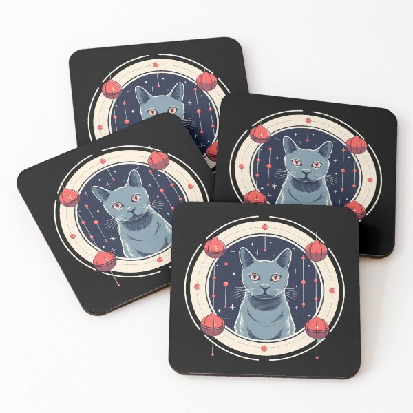 Item preview, Russian Blue Cat Xmas Ornament, Love Cats designed and sold by Logiamerch.
