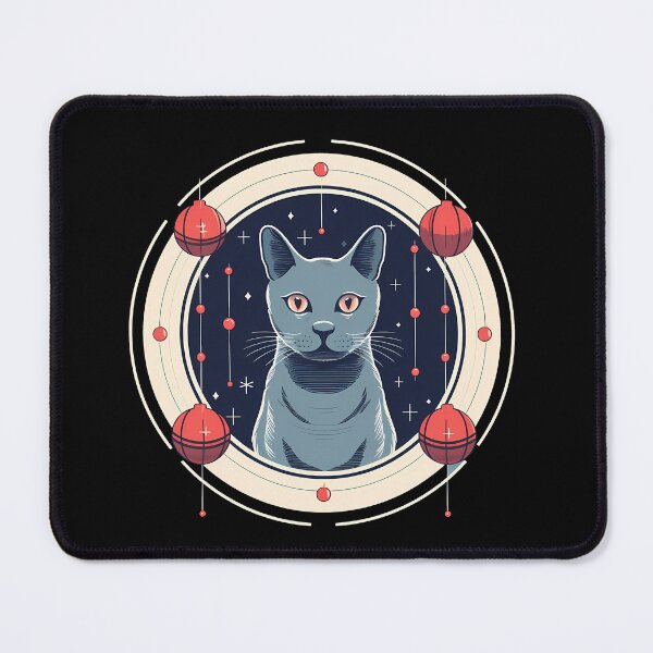 Item preview, Russian Blue Cat Xmas Ornament, Love Cats designed and sold by Logiamerch.