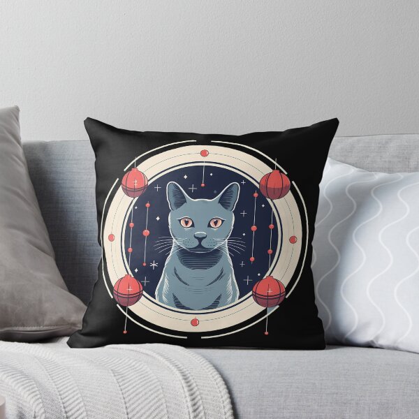 Item preview, Russian Blue Cat Xmas Ornament, Love Cats designed and sold by Logiamerch.