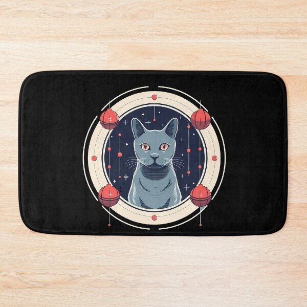 Item preview, Russian Blue Cat Xmas Ornament, Love Cats designed and sold by Logiamerch.