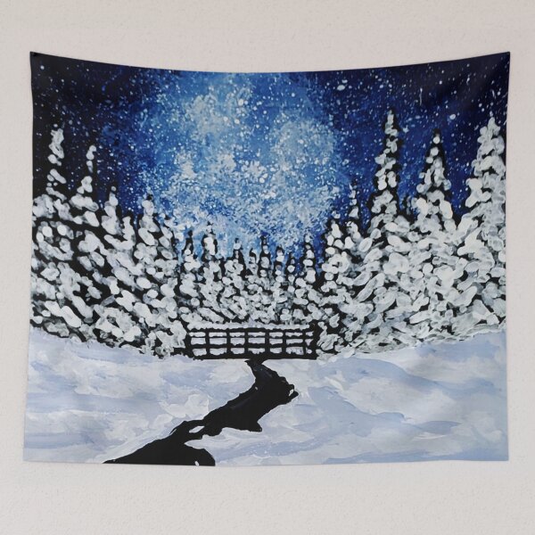 Item preview, Snowy Winter Galaxy Stream designed and sold by KayleeRoseArt.