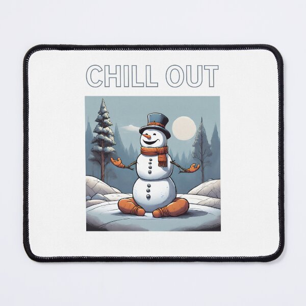 Item preview, Chill Out Meditating Snowman Yoga Winter Holiday Christmas Xmas Health Fitness Gifts designed and sold by healthnuthols.