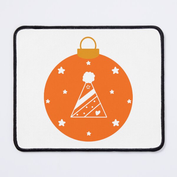 Item preview, Orange Christmas ball with party hat and stars designed and sold by Anngozza2.