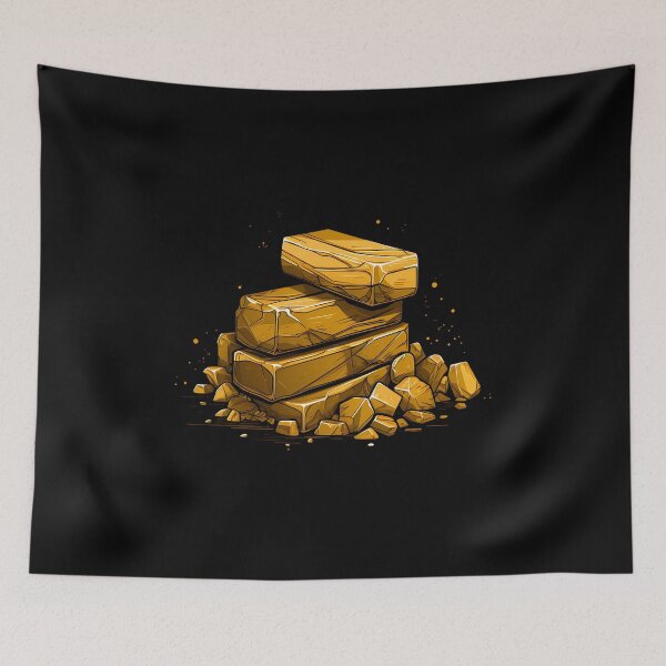 Item preview, Cartoon Gold Bars Stack designed and sold by FlexYourMind.