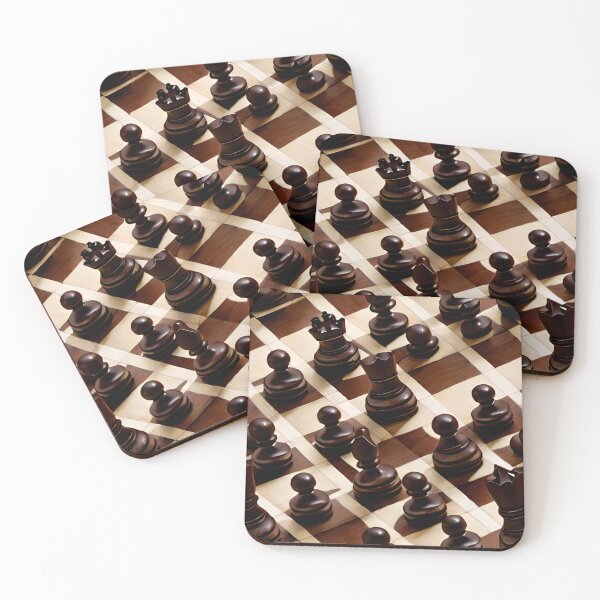 Item preview, Wooden Chess Set - Seamless Pattern designed and sold by Chubuter.