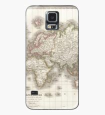 Vintage Map of The World (1832) Case/Skin for Samsung Galaxy