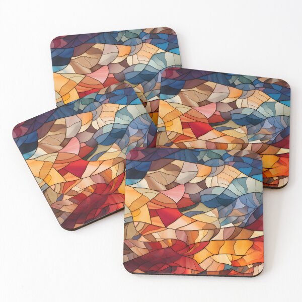 Item preview, Kaleidoscope Mosaic - Stained Glass Inspired Design designed and sold by unimuse.