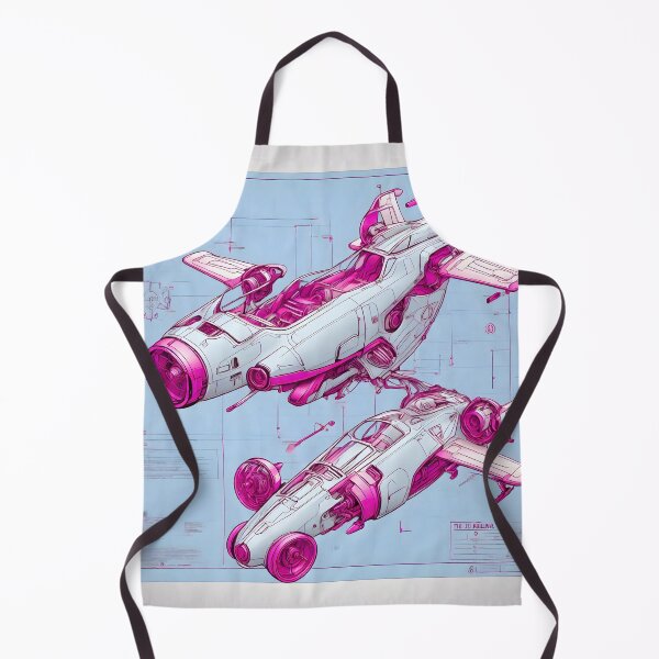 Item preview, Pink Spaceship Blueprint designed and sold by Andreas M. Mueller.