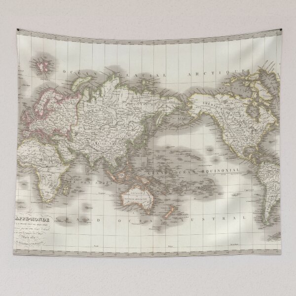 Item preview, Vintage Map of The World (1832) designed and sold by BravuraMedia.