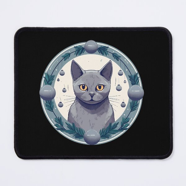 Item preview,  Russian Blue Cat Xmas Ornament, Love Cats designed and sold by Logiamerch.