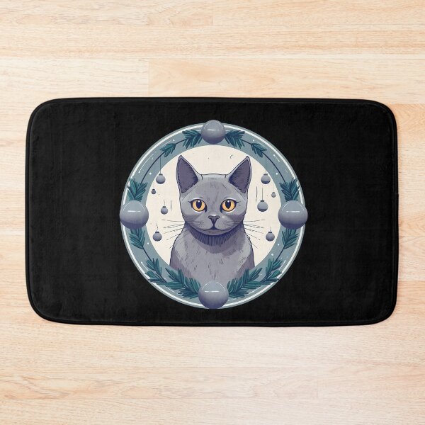 Item preview,  Russian Blue Cat Xmas Ornament, Love Cats designed and sold by Logiamerch.