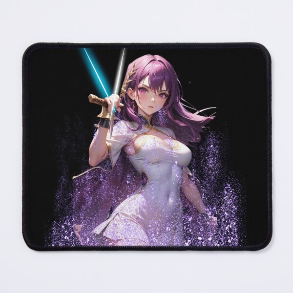 Item preview, Royal Purple Warrior - Powerful Waifu Print designed and sold by Anime-Community.