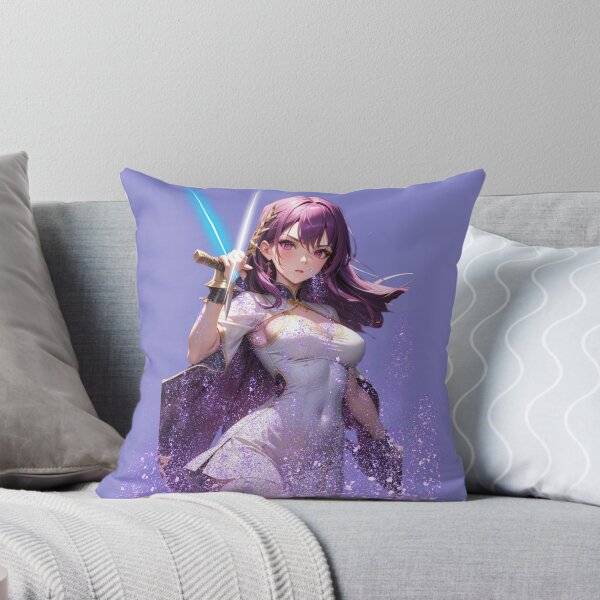 Item preview, Royal Purple Warrior - Powerful Waifu Print designed and sold by Anime-Community.