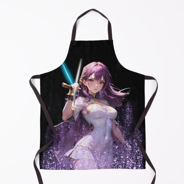 Item preview, Royal Purple Warrior - Powerful Waifu Print designed and sold by Anime-Community.