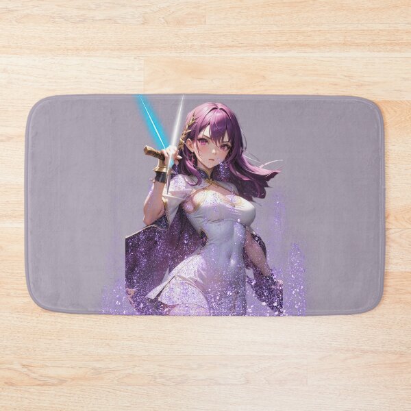 Item preview, Royal Purple Warrior - Powerful Waifu Print designed and sold by Anime-Community.