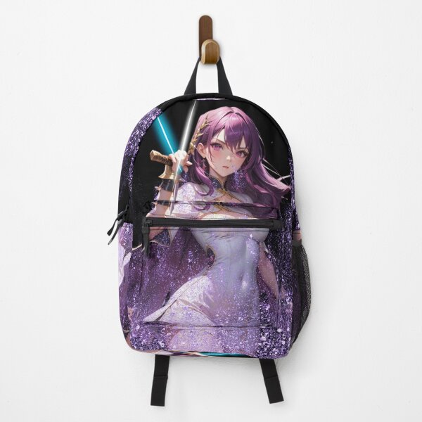 Item preview, Royal Purple Warrior - Powerful Waifu Print designed and sold by Anime-Community.