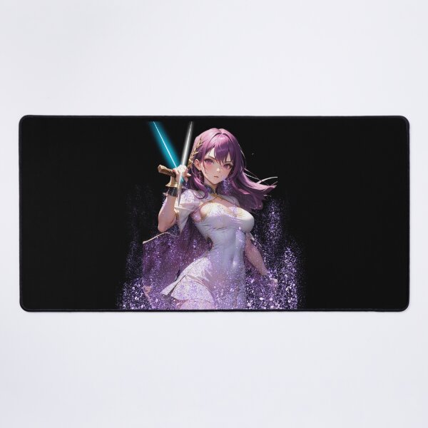 Item preview, Royal Purple Warrior - Powerful Waifu Print designed and sold by Anime-Community.