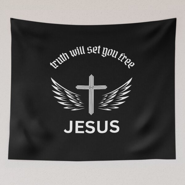 Item preview, Truth will set you free -christian sticker designed and sold by Faithandpattern.