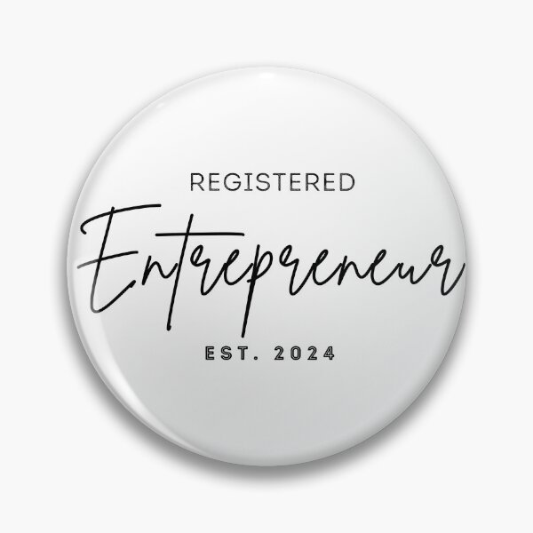 Item preview, Registered entrepreneur est 2024 designed and sold by InnovativeGFX.