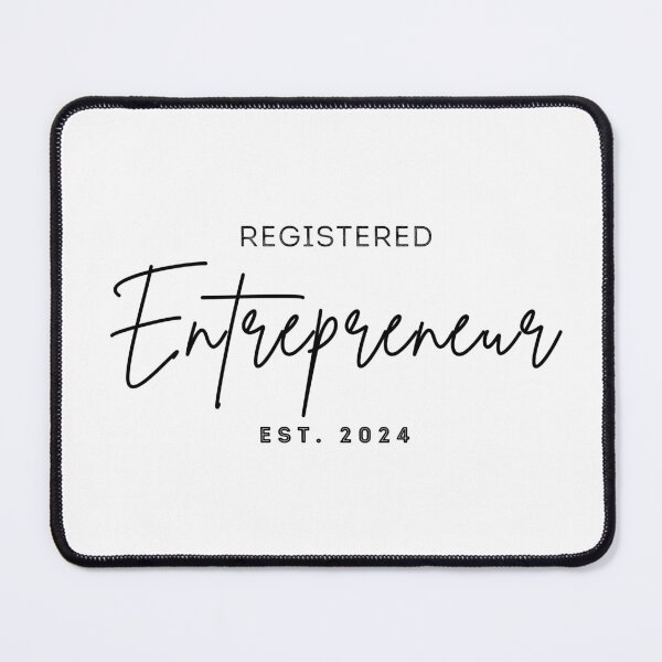Item preview, Registered entrepreneur est 2024 designed and sold by InnovativeGFX.