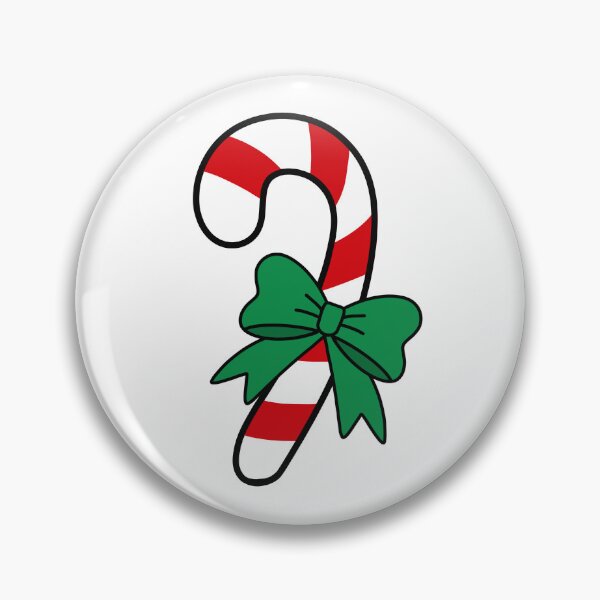 Item preview, Candy cane and green bow hand drawn illustration designed and sold by Anngozza2.