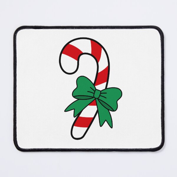Item preview, Candy cane and green bow hand drawn illustration designed and sold by Anngozza2.