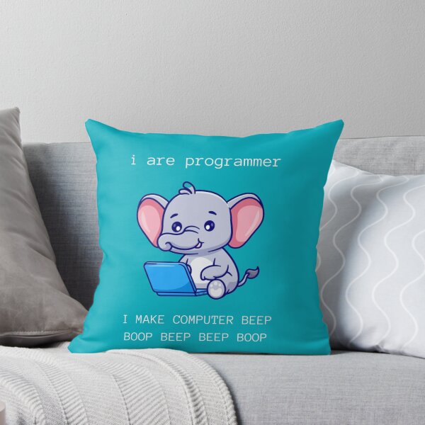 Item preview, I Are Programmer: cute elephant i make computer beep boop boop beep boop designed and sold by Rio77 Styles.
