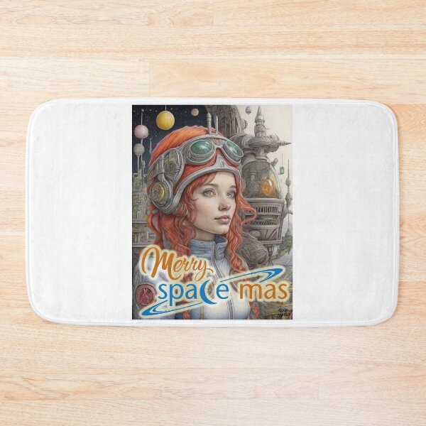 Item preview, Merry Space-Mas; Christmas; Fantasy; designed and sold by StickerApe.