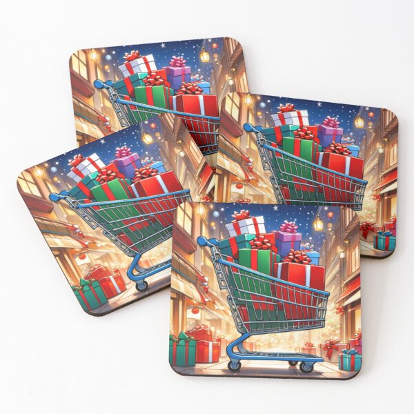 Item preview, Festive Cart Magic: Joyful Gifts and Deals Galore. designed and sold by CraftsIcon.