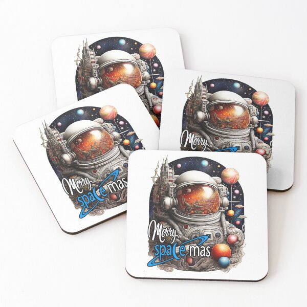 Item preview, Merry Space-Mas; Christmas; Alien; designed and sold by StickerApe.