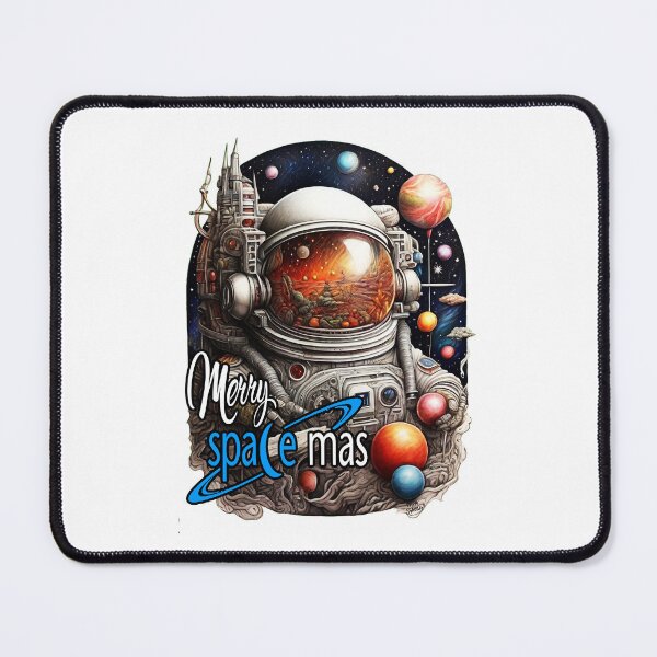 Item preview, Merry Space-Mas; Christmas; Alien; designed and sold by StickerApe.
