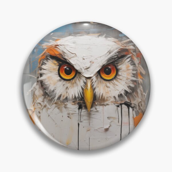 Item preview, Abstract Owl Painting designed and sold by Earth Celebration Designs.