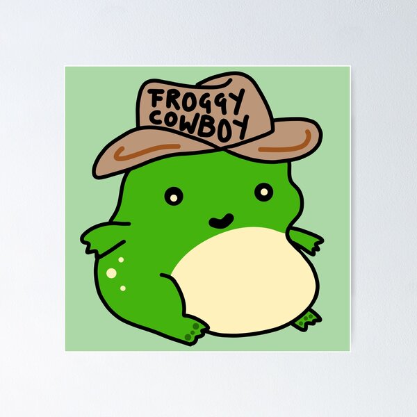 Item preview, Froggy cowboy designed and sold by Quacktails.